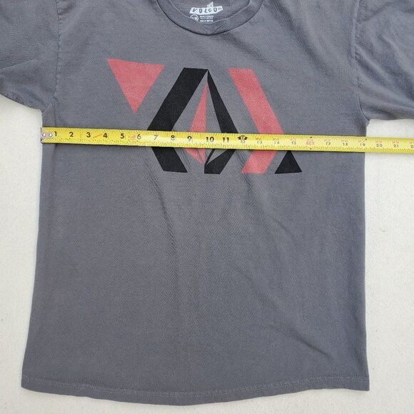 Volcom gray black red short sleeve shirt - Picture 3 of 8